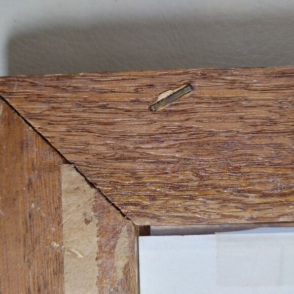 Framed A Young Boy In Straw Hat Wooden Frame 17 by 14 Wall Art Farmhouse Decor - Picture 15 of 16